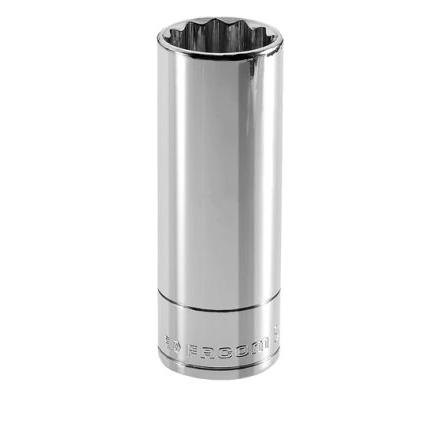 Zásuvka 9.53 mm pohon 9 mm 12 bodů 6boký nástrčkový klíč, celková délka: 55mm Facom