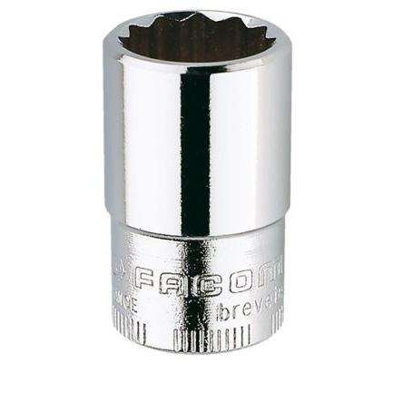 Zásuvka 9.53 mm pohon 19.05 mm 12 bodů 12boký nástrčkový klíč, celková délka: 15mm Facom
