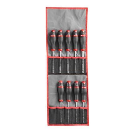 Sada maticových šroubováků Šestihran 3.2 mm, 4 mm, 5.5 mm, 5 mm, 6 mm, 7 mm, 8 mm, 9 mm, 10 mm Facom, dělka lopatky: 125