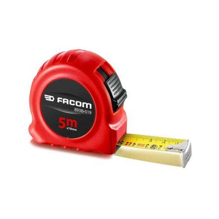 Pásmové měřidlo, délka: 5 m šířka lopatky 13 mm Facom Metrické