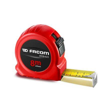 Pásmové měřidlo, délka: 8 m šířka lopatky 25 mm Facom Metrické