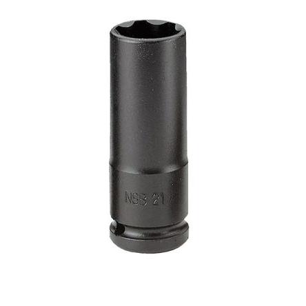 Nástrčkový klíč 1/2 in pohon 21 mm 6 bodů 6boký nástrčkový klíč, celková délka: 80mm Facom
