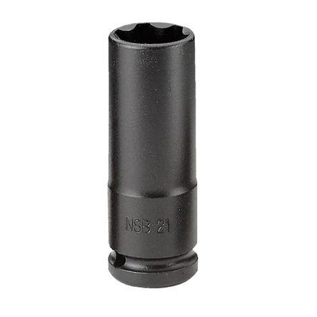 Nástrčkový klíč 1/2 in pohon 32 mm 6 bodů 6boký nástrčkový klíč, celková délka: 85mm Facom