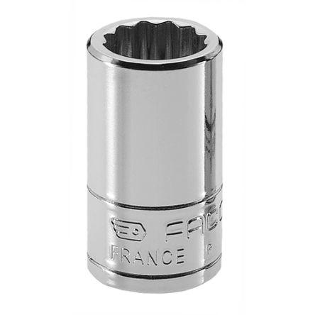 Zásuvka 1/4 in pohon 3/16 in 12 bodů Čtvercový, celková délka: 4.8mm Facom