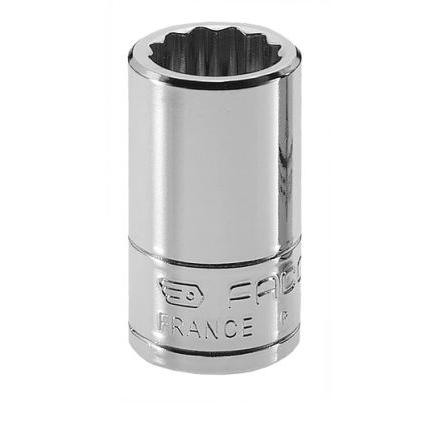 Zásuvka 1/4 in pohon 9/32 in 12 bodů Čtvercový, celková délka: 22mm Facom
