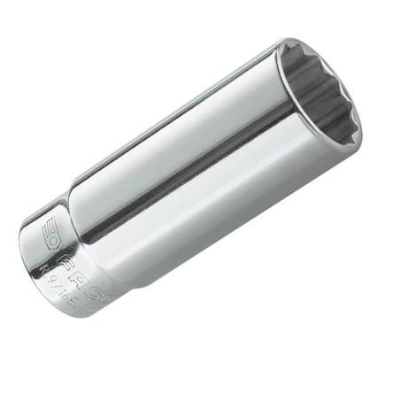 Zásuvka 1/4 in pohon 9/32 in 12 bodů Čtvercový, celková délka: 50mm Facom