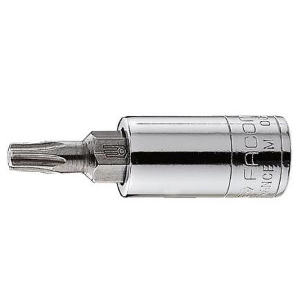 Zásuvka 6.35 mm pohon 3.26 mm Hvězdicový Čtvercový, celková délka: 37mm Facom