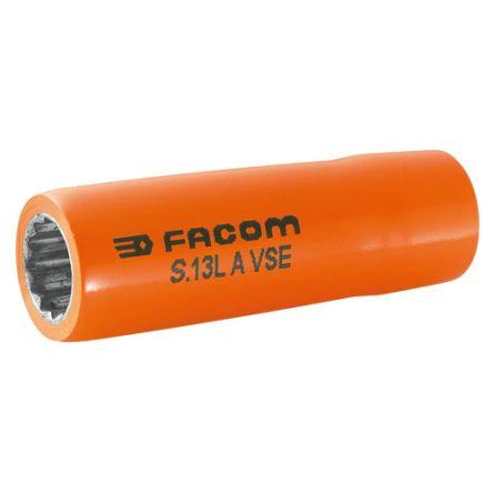 Zásuvka 12.7 mm pohon 13 mm 12 bodů Čtvercový, celková délka: 77mm Facom