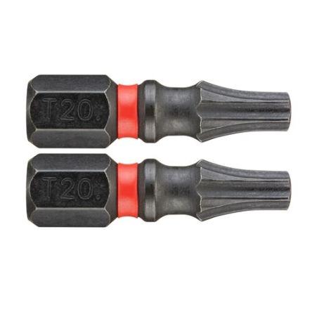 Facom Bit šroubováku, Hvězdicový, 6.35 mm, T20, celková délka: 47.5mm, počet kusů: 2