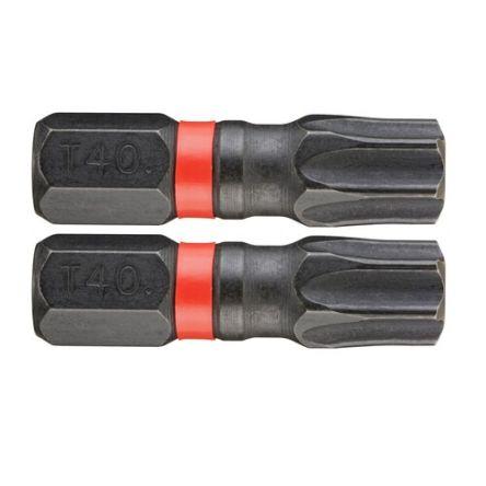 Facom Bit šroubováku, CNC stroje, Náraz, 6.35 mm, T40, celková délka: 47.5mm, počet kusů: 2