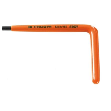 Šestihranný klíč tvar L Metrické Dlouhé rameno 12 mm, Ocel Facom