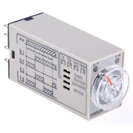 Omron Časovací relé, řada: H3YN Lišta DIN 4PDT 4kontaktové 200 to 230 V ac 200V ac, 230 V ac Multifunkční funkce Zásuvka