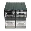 Skladovací jednotka se zásuvkami 4 Průhledné Plastové Průhledné zásuvky 208 mm x 208mm x 222 mm RS PRO