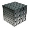 Skladovací jednotka se zásuvkami 4 Průhledné Plastové Průhledné zásuvky 208 mm x 208mm x 222 mm RS PRO