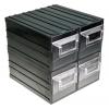 Skladovací jednotka se zásuvkami 4 Průhledné Plastové Průhledné zásuvky 208 mm x 208mm x 222 mm RS PRO