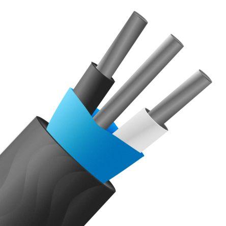 RS PRO Termočlánkový kabel/drát J 105 °C Polyvinylchlorid 25 m Stíněný, prameny vodičů: 7 x 0.2 mm