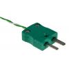 Knoflíkový magnet termočlánek 1 m kabel typ K Polytetrafluorethylén 1 m sonda, -50 °C 6 mm na 250 °C IEC, RoHS Compliant