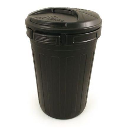 RS PRO Odpadkový koš 80L, Černá Překlápěcí víko Polyetylen