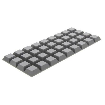 SJ5023G 3M Kónický čtyřhranný Polyuretan Samolepicí nohy 20.5 mm 20.6mm 20.6 mm