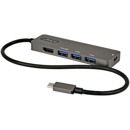 StarTech.com Dokovací stanice, 3840 x 2160 pixel, počet zobrazení: 1, počet portů USB: 4, video připojení: HDMI,