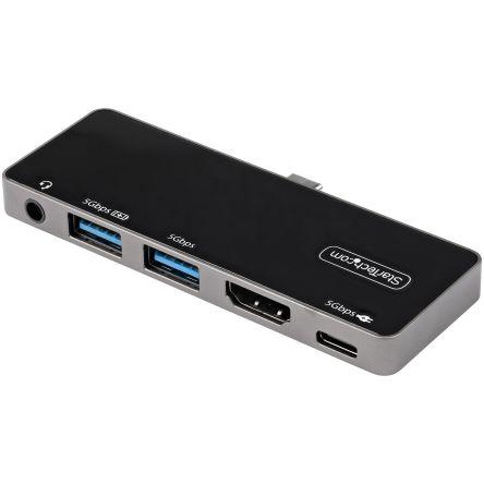 StarTech.com Dokovací stanice, 3840 x 2160 pixel, počet zobrazení: 1, počet portů USB: 3, video připojení: HDMI,
