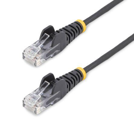 StarTech.com Kat6 Ethernetové kabely, Černá, Hydroxid hlinitý, EVA 2.5 m 4, typ pláště: Nestíněný