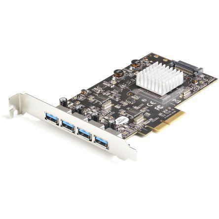 StarTech.com Karta USB, počet portů USB: 4, standard: USB 3.2, typ sběrnice: USB 3.2 Gen 2 10Gbps