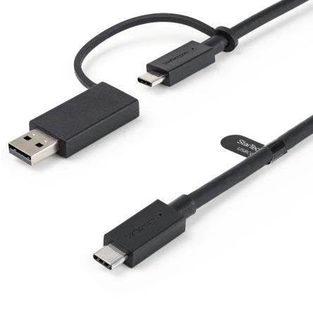 StarTech.com Kabel USB Vnější, A: USB typu C, 1 m Vnější, Černá, B: USB typu A, USB typu C