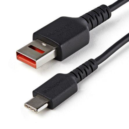 StarTech.com Kabel USB do zásuvky IC Vnější, řada: USBSC, A: USB 2.0 Typ A, 1 m Vnější, Černá, B: USB typu C