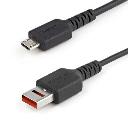 StarTech.com Kabel USB do zásuvky IC Vnější, A: USB typu A, 1 m Vnější, Černá, B: Micro USB typ B