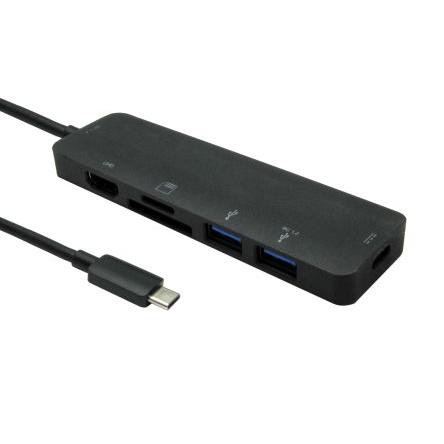 RS PRO Adaptér, počet zobrazení: 3, 3840 x 2160 pixel, video připojení: HDMI, standard: USB typu C
