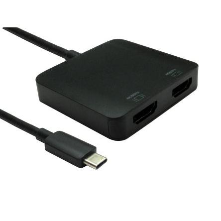 RS PRO Adaptér, počet zobrazení: 2, 3840 x 2160 pixel, video připojení: HDMI, standard: USB typu C