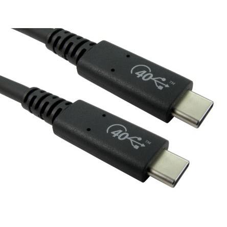 RS PRO Kabel USB do zásuvky IC Vnější, A: USB typu C, 800 mm Vnější, Černá, B: USB typu C