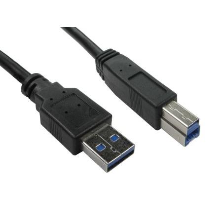 RS PRO Kabel USB do zásuvky IC Vnější, řada: RS PRO, A: USB typu A, 2 m Vnější, Černá, B: USB B
