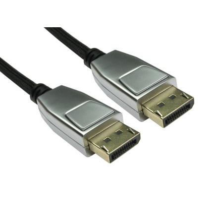 RS PRO, A: Vnější Display Port, B: Vnější Display Port, Polyvinylchlorid DisplayPort Kabely 2 m