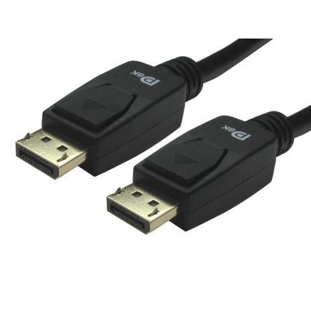 RS PRO, A: Vnější Display Port, B: Vnější Display Port, Polyvinylchlorid DisplayPort Kabely 3 m