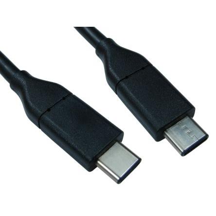 RS PRO Kabel USB do zásuvky IC Vnější, A: USB typu C, 500 mm Vnější, Černá, B: USB typu C