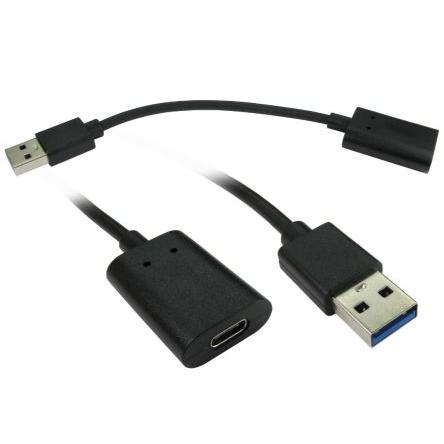 RS PRO Kabel USB do zásuvky IC Vnitřní, řada: RS PRO, A: USB typu C, 150 mm Vnější, Černá, B: USB typu A