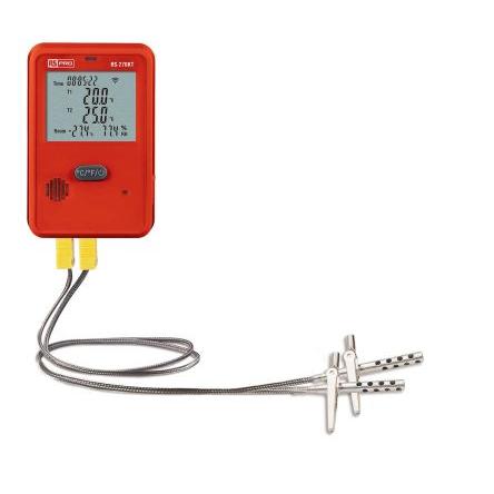 Digitální teploměr Záznam, přesnost: ±1°C °C, F, typ sondy: K, rozsah teploty: 70 °C, typ baterie: 1,5 V AA, číslo