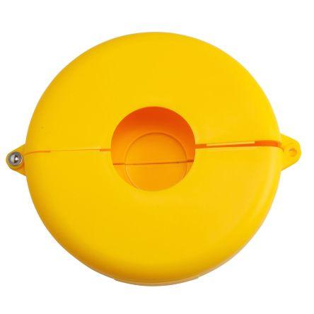 Brady, Uzamčení ventilu brány Žlutá 1 zámek, Polypropylen Uzamčení 9.53 mm