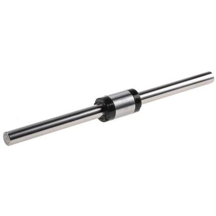 IKO Nippon Thompson Sestava kuličkových drážkových kluzáků, průměr hřídele: 8 mm, délka hřídele: 150 mm, statický točivý