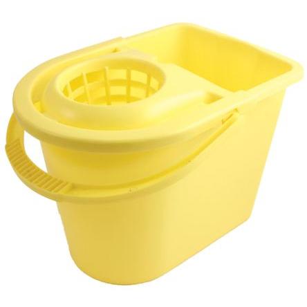 RS PRO Kbelík pro mop 15L Plastové, Žlutá Ano