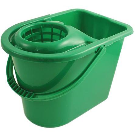 RS PRO Kbelík pro mop 12L Plastové, Zelená Ano