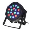 Disco LED DJ světlo RGB 18x1W /FLAT PAR LIGHT/