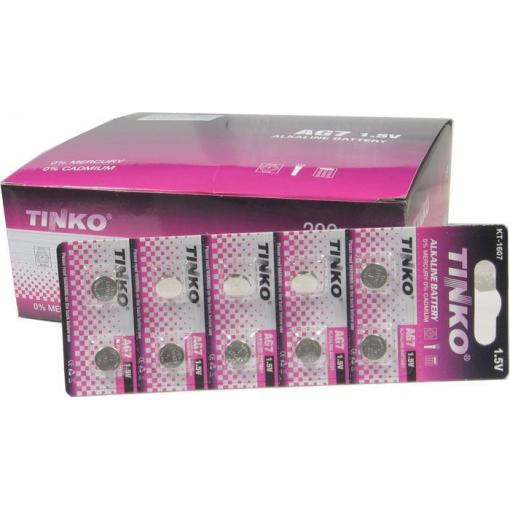 Knoflíkové baterie TINKO LR44 (AG13, 357A), alkalické, 200 ks