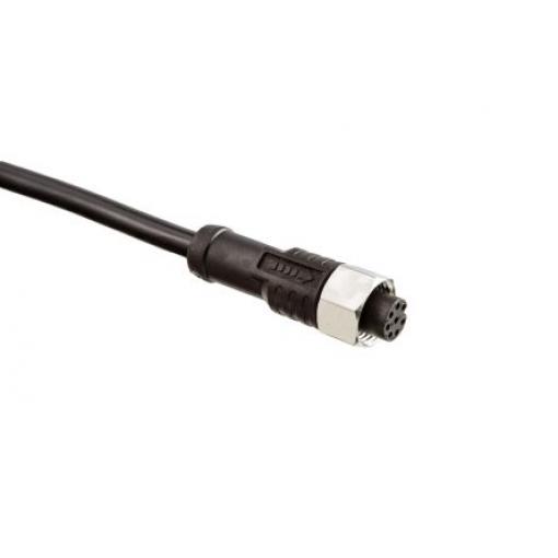 Kabel ovladače snímače, A: Vnitřní, A: Rovný 5, B: Volný konec, B: Neuzavřený, IPx9K, IPX8, řada: M12 Amphenol