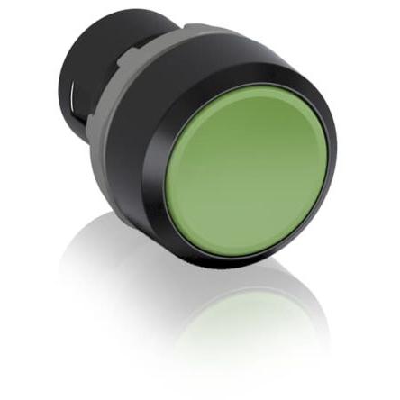 ABB Hlava tlačítka, řada: KPR1 Zelená Okamžité, průměr výřezu: 22.5 mm IP66
