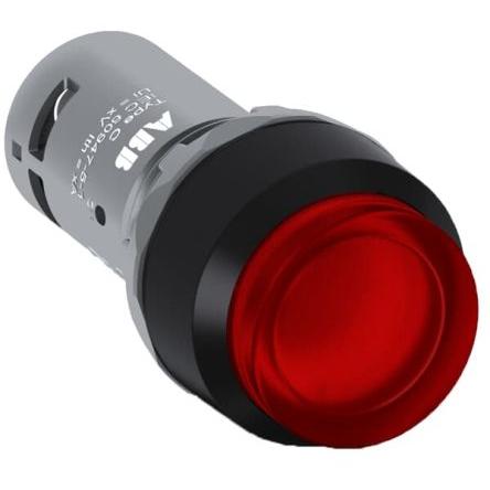 ABB Tlačítkový spínač, řada: CP4 IP20, IP66, IP67, IP69K SPST Panel Osvětlené 23 mm Červená