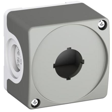 Pouzdro regulační stanice, řada: CEP1, průměr výřezu: 22.5 mm Šedá Plastové ABB, počet výřezů: 1
