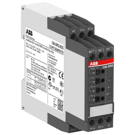 ABB Monitorovací relé 1, řada: CM a 2 CO kontakty Lišta DIN, 24V ac, 24 V dc
